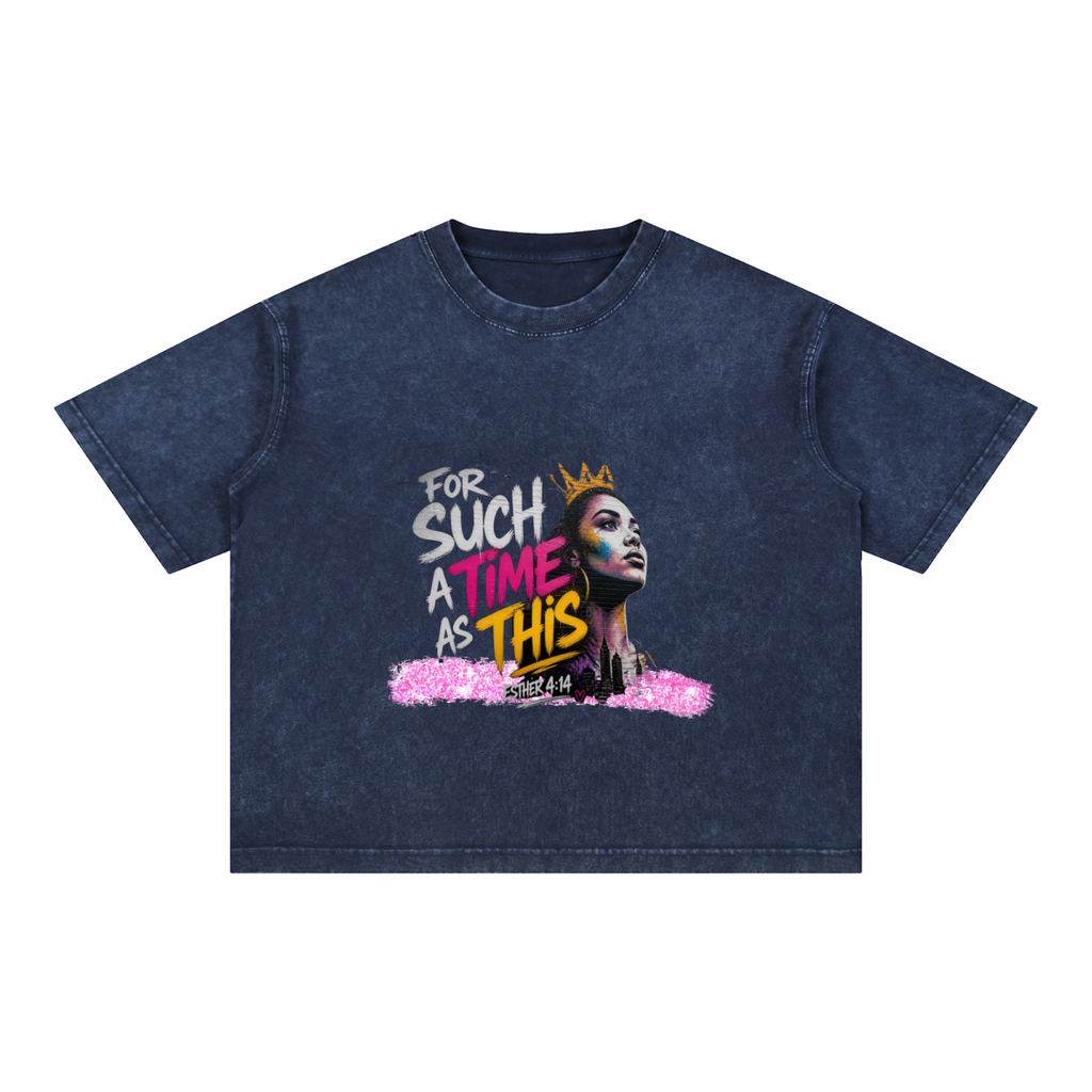 Mineral Wash Boxy Cotton T-Shirt