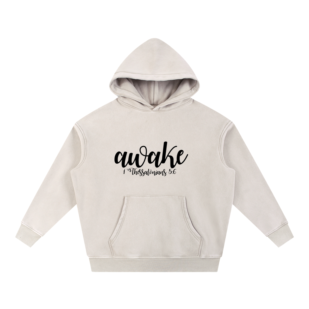 Snow Wash Fleece Oversize Hoodie