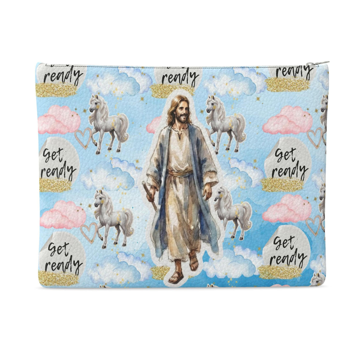 Get Ready Leather Clutch Bag