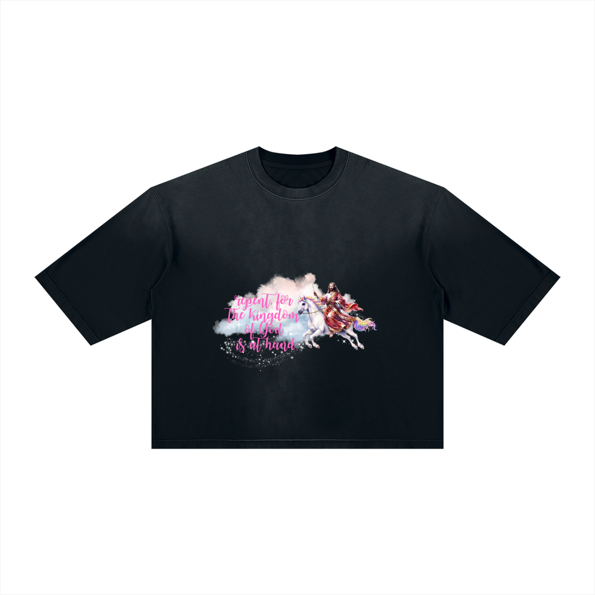 Unisex Vintage Wash Sunfade Boxy T-Shirt