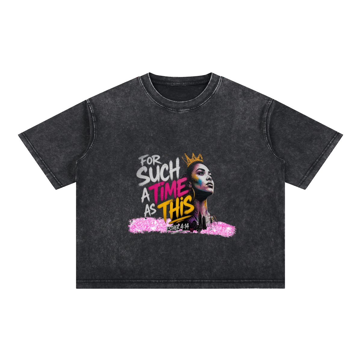 Mineral Wash Boxy Cotton T-Shirt