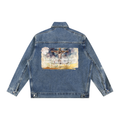 Vintage Wash Zip Up Denim Jacket