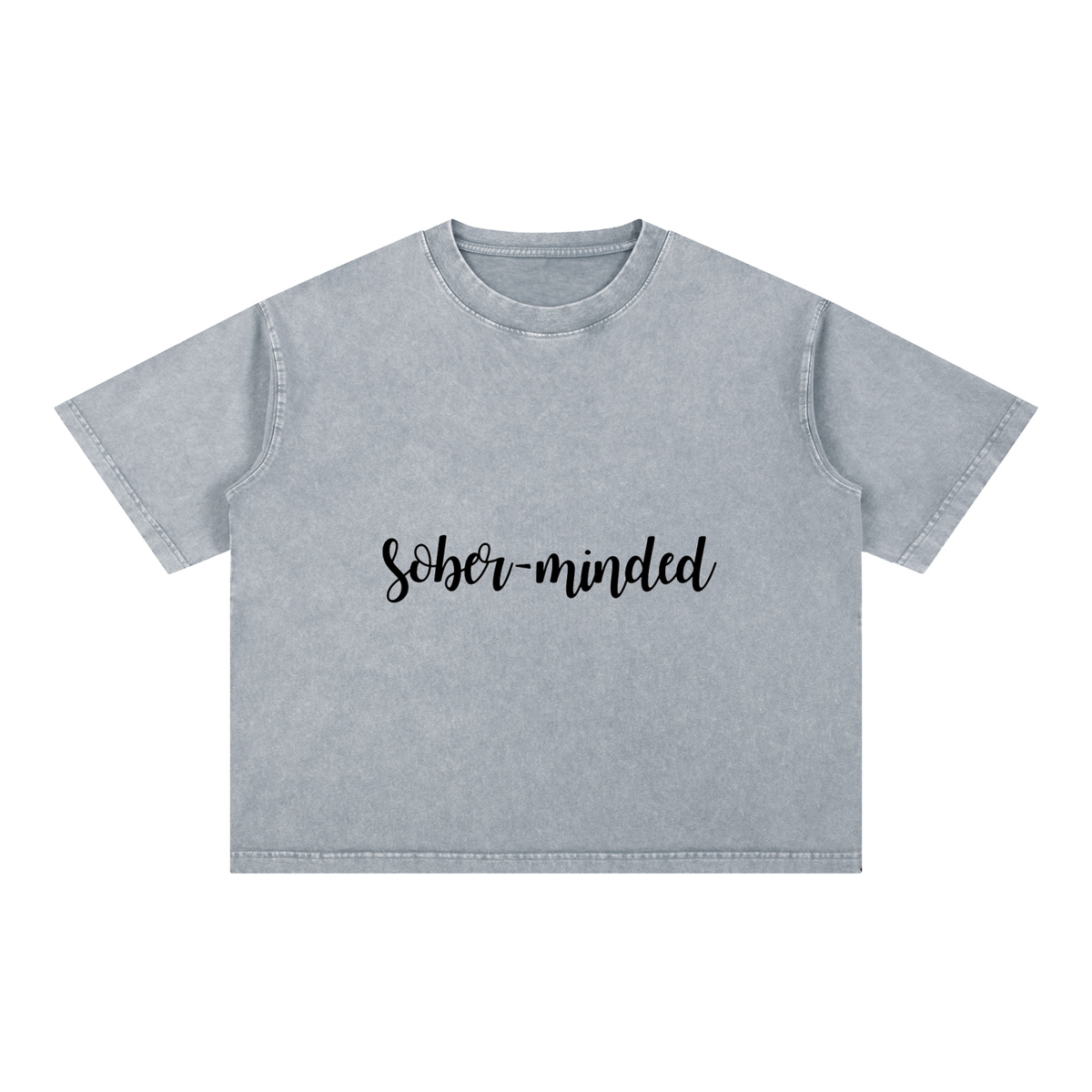 Mineral Wash Boxy Cotton T-Shirt