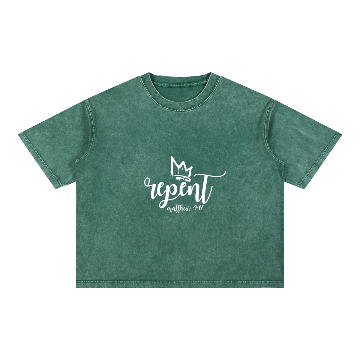Mineral Wash Boxy Cotton T-Shirt
