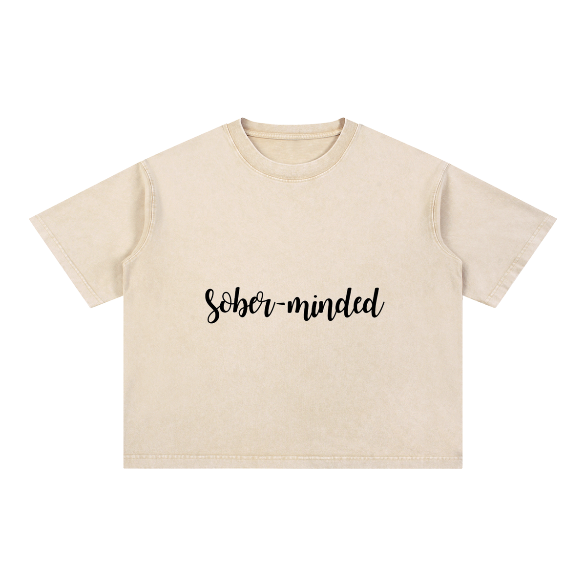 Mineral Wash Boxy Cotton T-Shirt