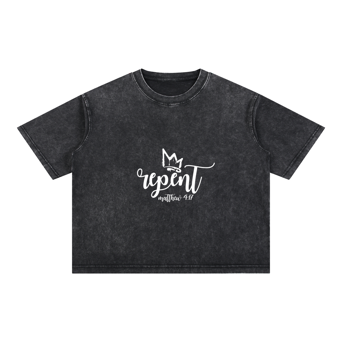 Mineral Wash Boxy Cotton T-Shirt