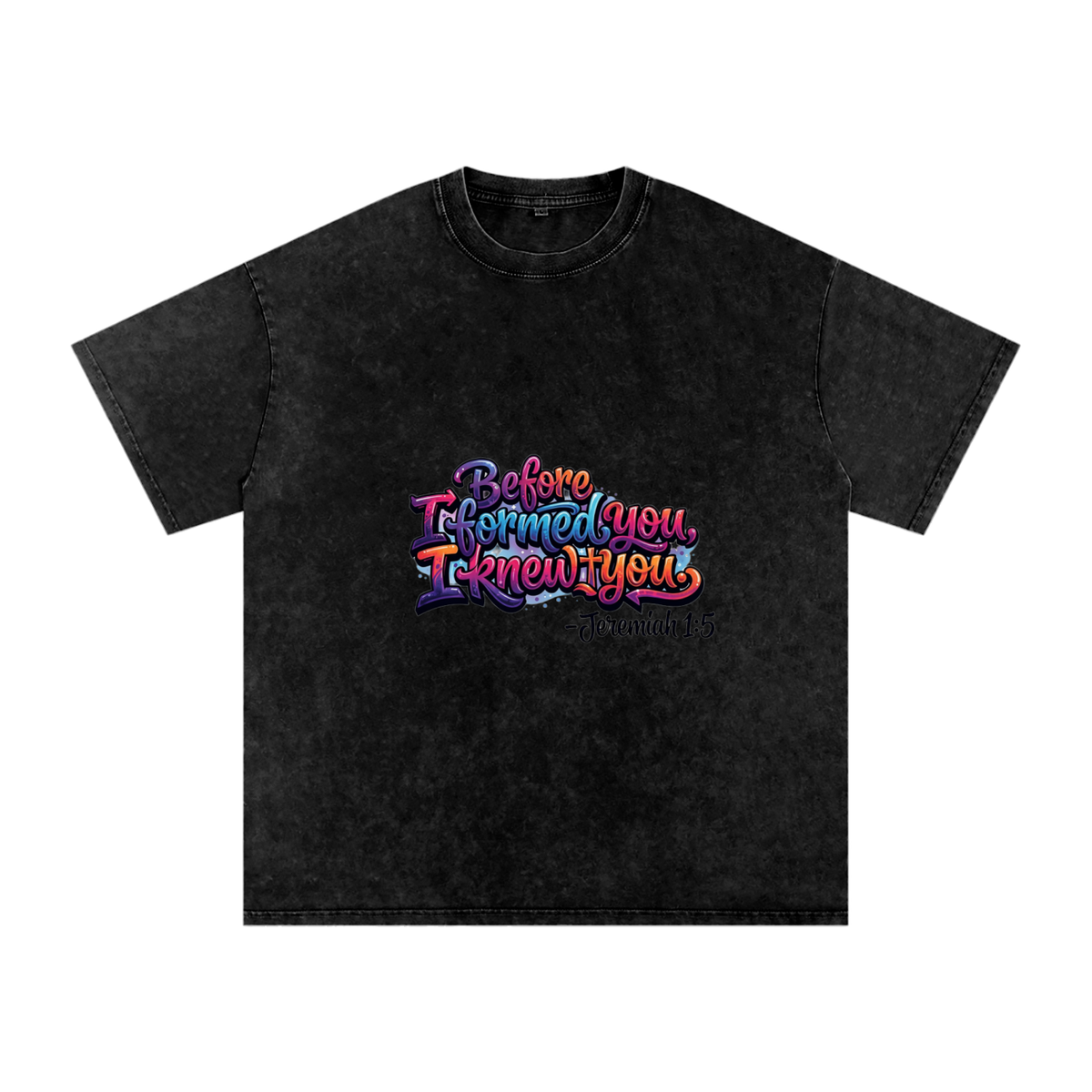 Snow Washed Oversized Cotton T-Shirt
