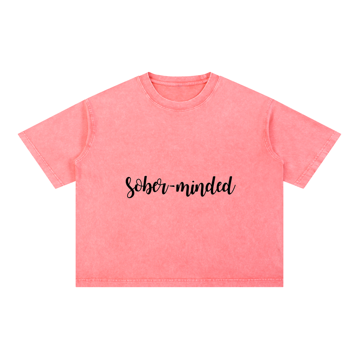 Mineral Wash Boxy Cotton T-Shirt