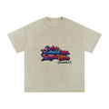 Snow Washed Oversized Cotton T-Shirt