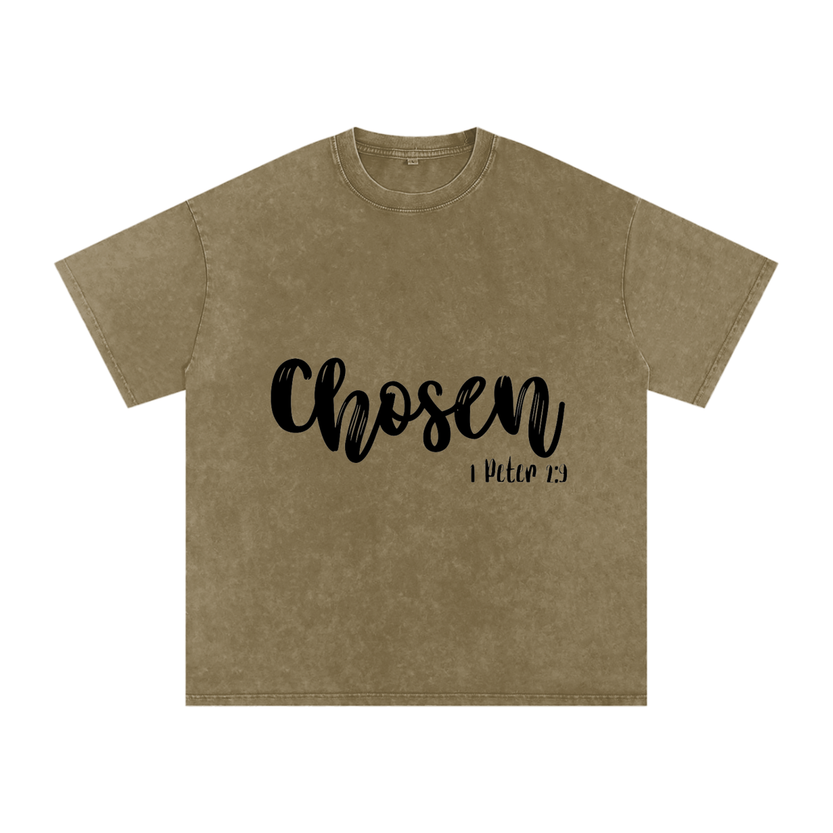 Snow Washed Oversized Cotton T-Shirt