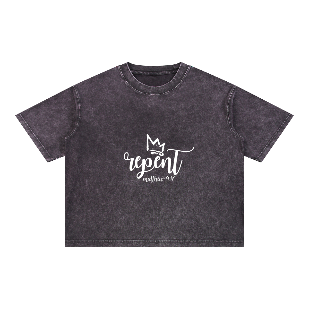 Mineral Wash Boxy Cotton T-Shirt