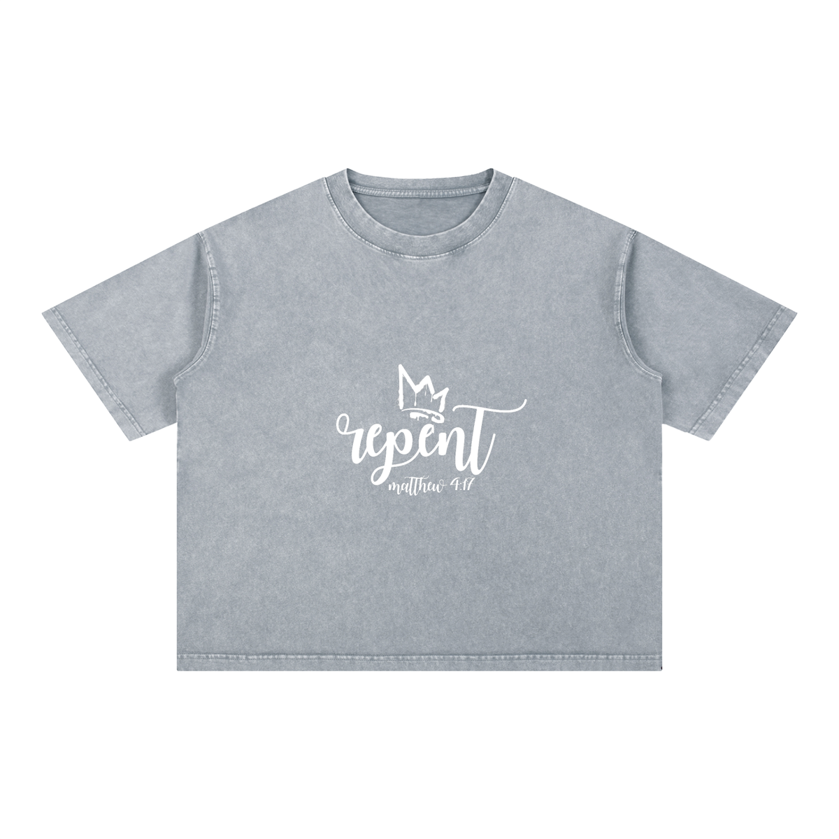 Mineral Wash Boxy Cotton T-Shirt