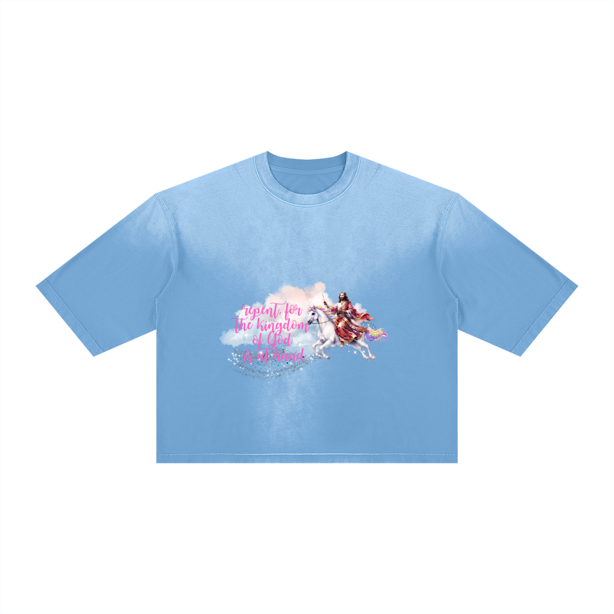 Unisex Vintage Wash Sunfade Boxy T-Shirt