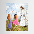 Dance with Jesus Watercolor Printed on Canvas